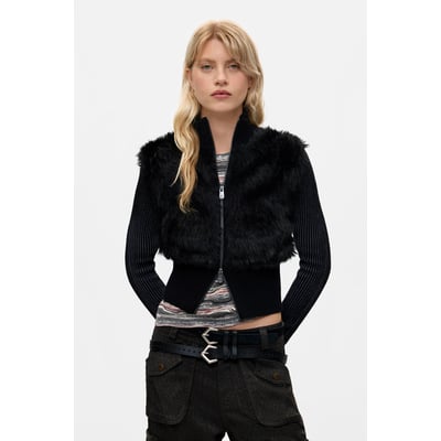 Veste en maille peluche DESIGUAL