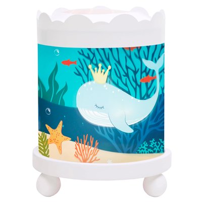 Manège Lanterne Magique Ocean - bois blanc 12V TROUSSELIER