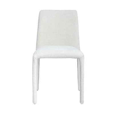 Chaise repas empilable tissu chenillé ZAGO