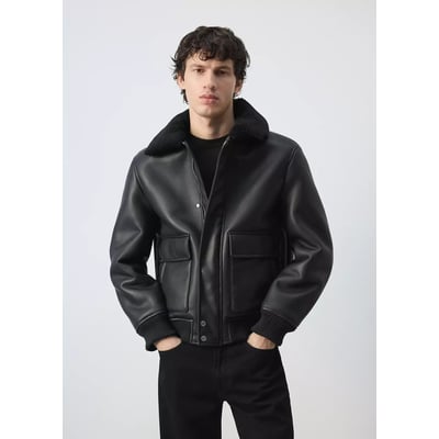Veste double face intérieur moutonné MANGO MAN