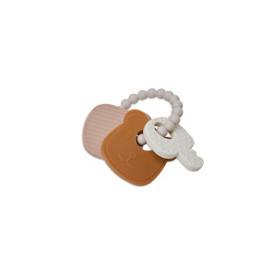 Anneau de dentition porte-clé silicone Teddy Bear JOLLEIN