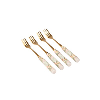 Set of 4 Kitchen Garden Cake Forks WILLIAM MORRIS AT HOME