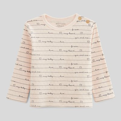 T-shirt manches longues uni fantaisie  en coton BIO GOTS BOUT'CHOU