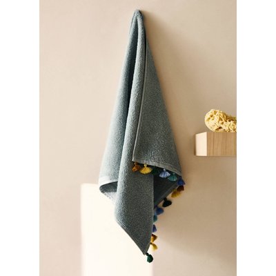 Serviette de bain en coton avec pompons multicolores MANGO HOME