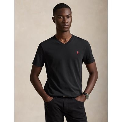 T-shirt col V en jersey de coton POLO RALPH LAUREN