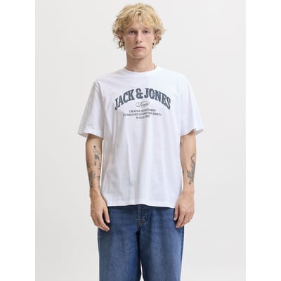 T-shirt manches courtes, col rond, logo, DENVER JACK & JONES