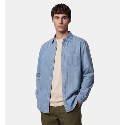 Chemise droite tirnim en coton denim GALERIES LAFAYETTE