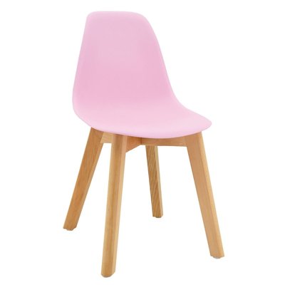 Chaise enfant polypropylène et bois AUBRY GASPARD