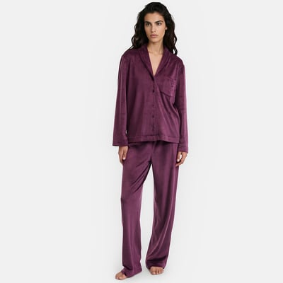 Velour pyjama top ANNE WEYBURN