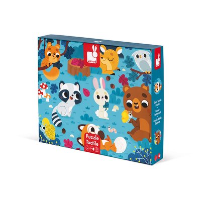 Puzzle Tactile Les Animaux De La Forêt 20 Pièces JANOD