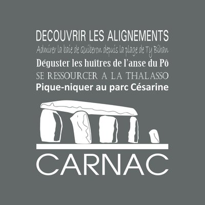 Tableau Mural Carnac ILLUSTRATION CEANOTHE
