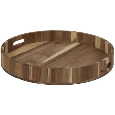Plateau rond en acacia 40 cm CMP