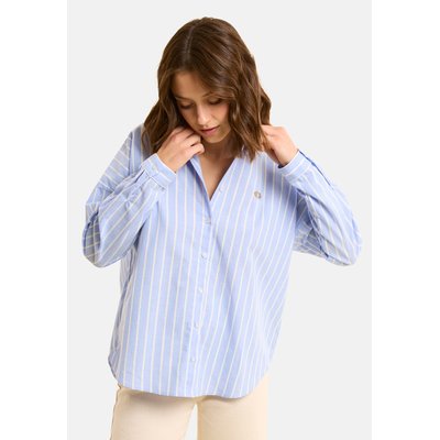 Chemise motif rayures broderie cœurs ICODE