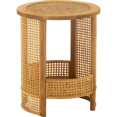 Table d'appoint bambou rotin naturel style bohème élégant RECOLLECTION