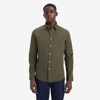 Chemise jean kaki homme sale