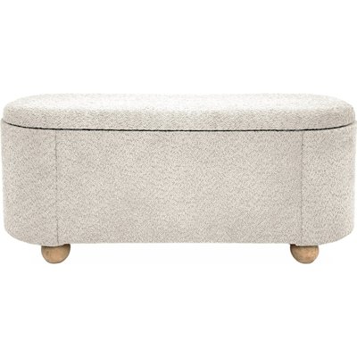 banc coffre  en tissu doux avec espace de rangement RECOLLECTION