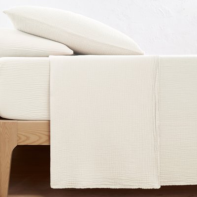 Leintuch Kumla aus Baumwoll-Musselin, uni LA REDOUTE INTERIEURS