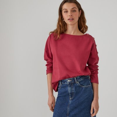 Свободная футболка с вырезом лодочкой, Signature AIMIE LA REDOUTE COLLECTIONS