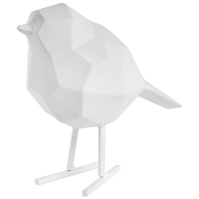 Oiseau en résine mat origami 17cm PRESENT TIME