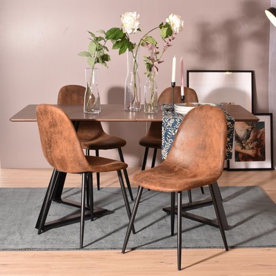 Lot de 4 chaises de salle à manger style vintage,CHARLTON MEUBLES COSY