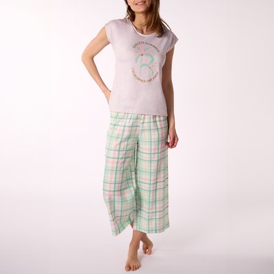 Pyjama court femme ENDLESS beige chiné MELISSA BROWN