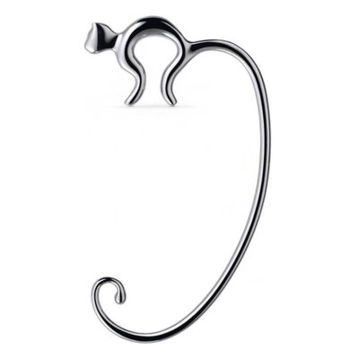 Accroche sac argenté en acier mistigri alessi ALESSI