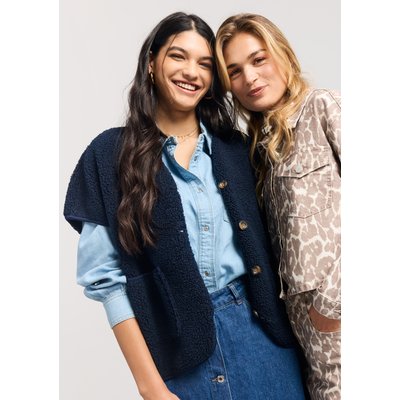 Gilet sans manches en teddy doux LOLALIZA