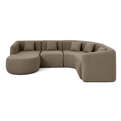 Canapé d'Angle gauche en Tissu 5 places - IKARE LISA DESIGN