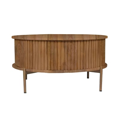 Table basse ronde 2 tiroirs CORTINA PIER IMPORT