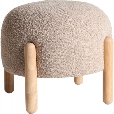 Pouf en coton bouclé, Bats nordique RECOLLECTION