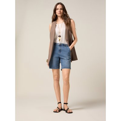 BERMUDA en denim stretch délavé OLTRE