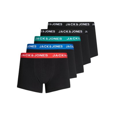 Lote de 5 bóxers lisos Jachuey JACK & JONES