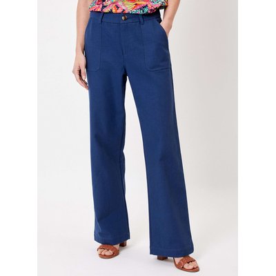 Pantalon droit coton épais uni LINE LA FIANCÉE