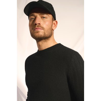 Pull Col Rond 4 Fils Noir Lukka JUST CASHMERE