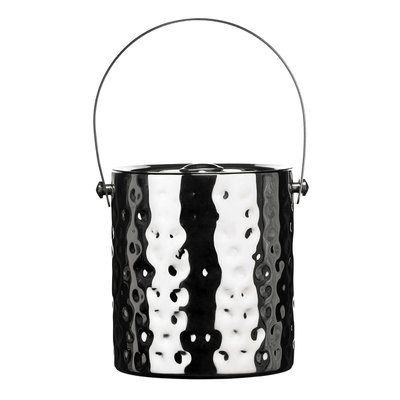 Ice Bucket in Hammered Effect Stainless Steel SO'HOME