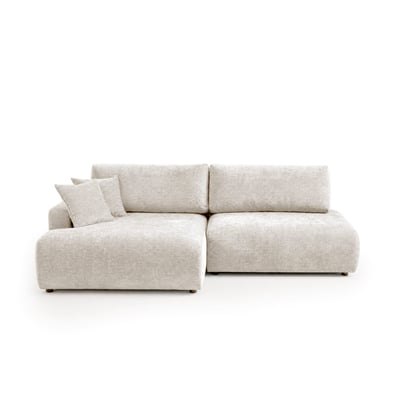 Canapé d'Angle Convertible en Tissu texturé 4 places - PIVOINE BEST MOBILIER