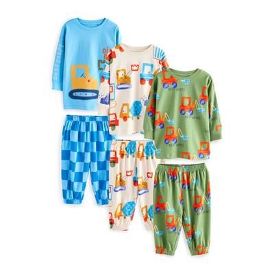 Pyjama oversize à manches longues, lot de 3 NEXT