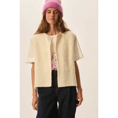 Boléro Beige Doux Et Chaud Femme - Taille Unique - Marque Cache Cache
