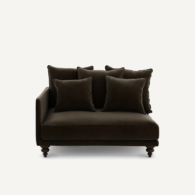 Demi canapé velours, Lazare AM.PM
