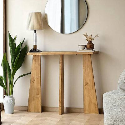 Console d'entrée en bois clair - 3 pieds SITIA PIER IMPORT