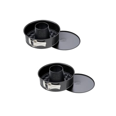 Lot de 2 moules à gâteaux 20/20 cm en acier BACK FREUDE DR OETKER