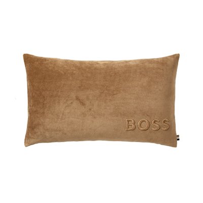Housse de coussin en coton synthétique noir, BOLD LOGO BOSS HOME