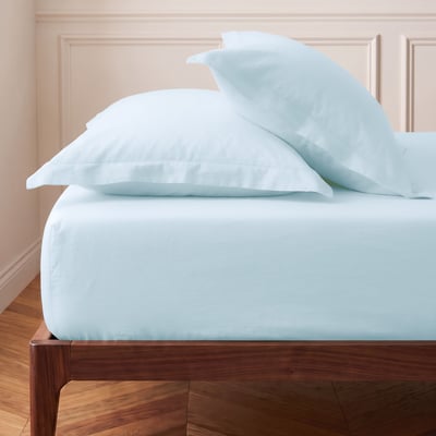 Drap housse bonnet 40 cm en percale coton SOFT PERCALE PLUS SENSEI MAISON