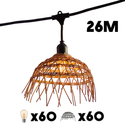 Guirlande connectable E27 6x HAWAII LIGHT LUMISKY