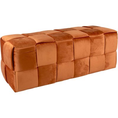 Banc en velours Weaved Orange LEITMOTIV
