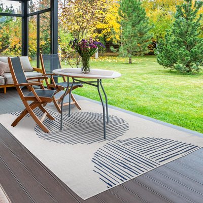 Tapis extérieur, kilim reversible EX1 ORIR UN AMOUR DE TAPIS