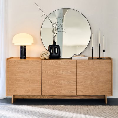 Lampe champignon opaline et marbre H43,1 Agathilda LA REDOUTE INTERIEURS