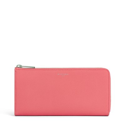 Compagnon zippé en cuir signature T EMILIE LE TANNEUR