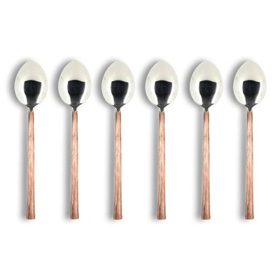 Lot de 6 cuillères de table en acier inoxydable, KHOS OGO LIVING