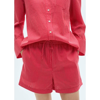 Short coton mélangé rayures MANGO